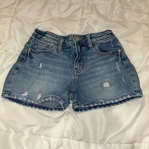 Art Class Distressed Blue Kids Shorts